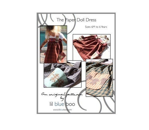 DIY PDF Pattern and Tutorial - The Paper Doll Dress - Sizes 6M to 6 Years