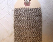 baker's twine - chocolate brown and white - 100 yards (300 feet)