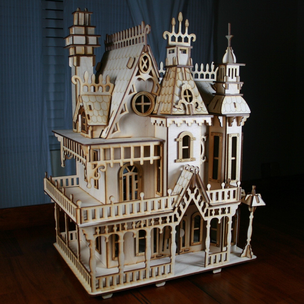 Victorian Doll House Birch plywood Laser Cut Kit 2