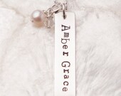Rectangle Charm Necklace, Mommy Necklace, Gifts for New Moms