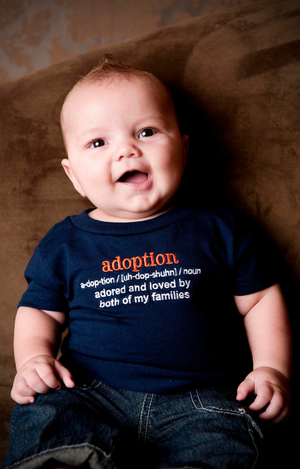 Adoption Definition T-Shirt (18 Months) in Navy, Adoption Gifts for Families, Adoption Gift, Adoption Shirts, Adoption T Shirt