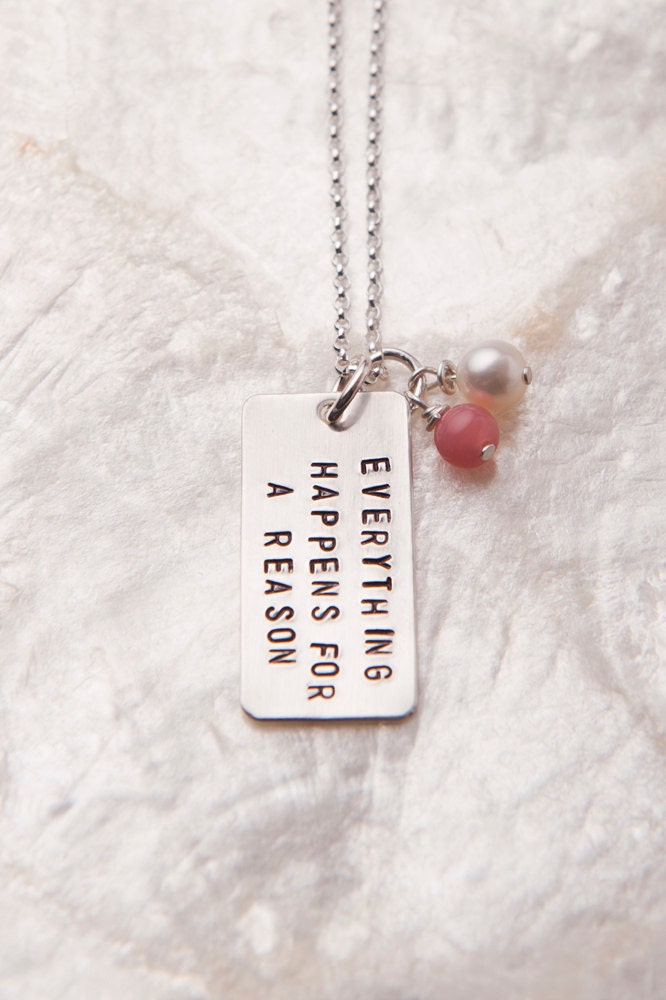 Everything Happens for a Reason Necklace by charmedcollections1