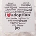 I Love Adoption Art Print 5x5", Adoption Sayings, Adoption Gift