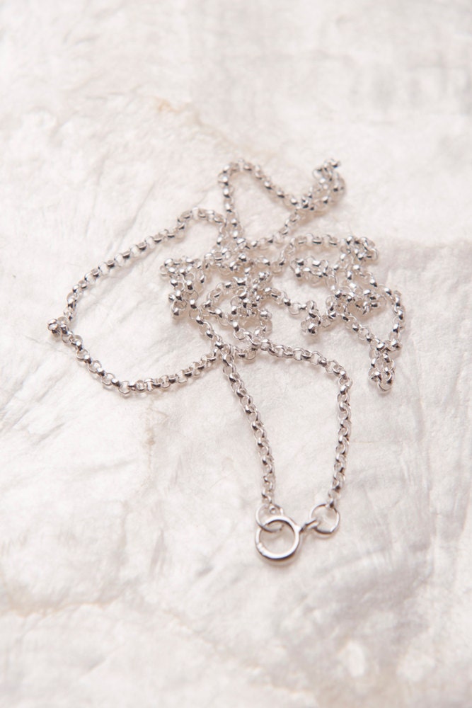 18 Inch 1.5mm Sterling Silver Rolo Chain, Sterling Silver Necklace, Sterling Silver Chain