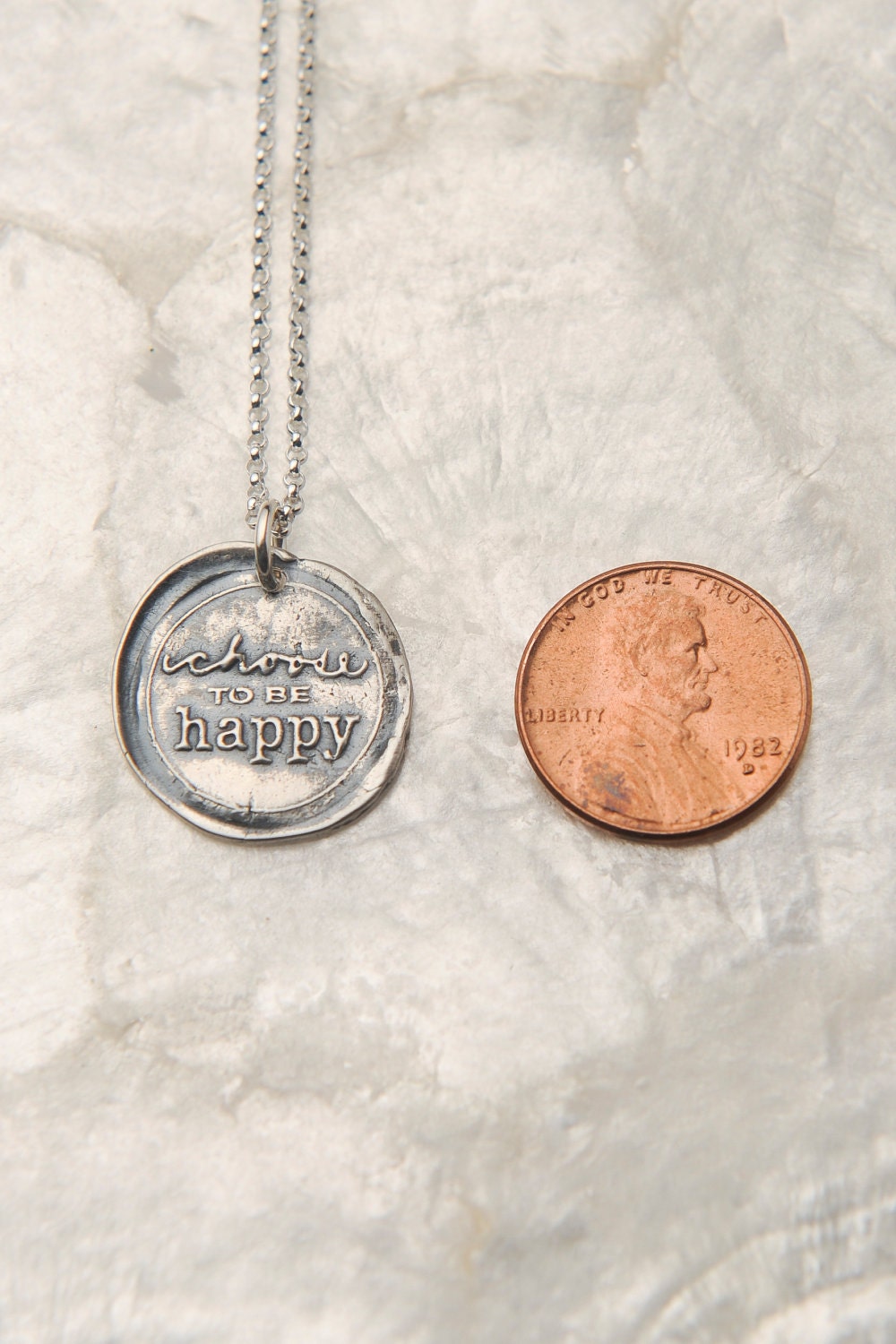 Choose to be Happy, Choose to be Happy Necklace, Sterling Silver Jewelry, Inspirational Necklace, Affirmation Necklace, Mantra Necklace