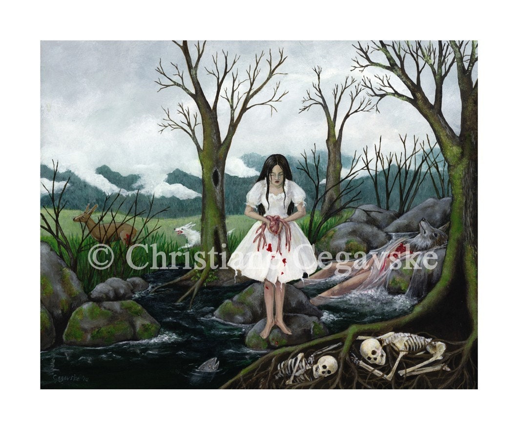 Signed Art Print, His Heart