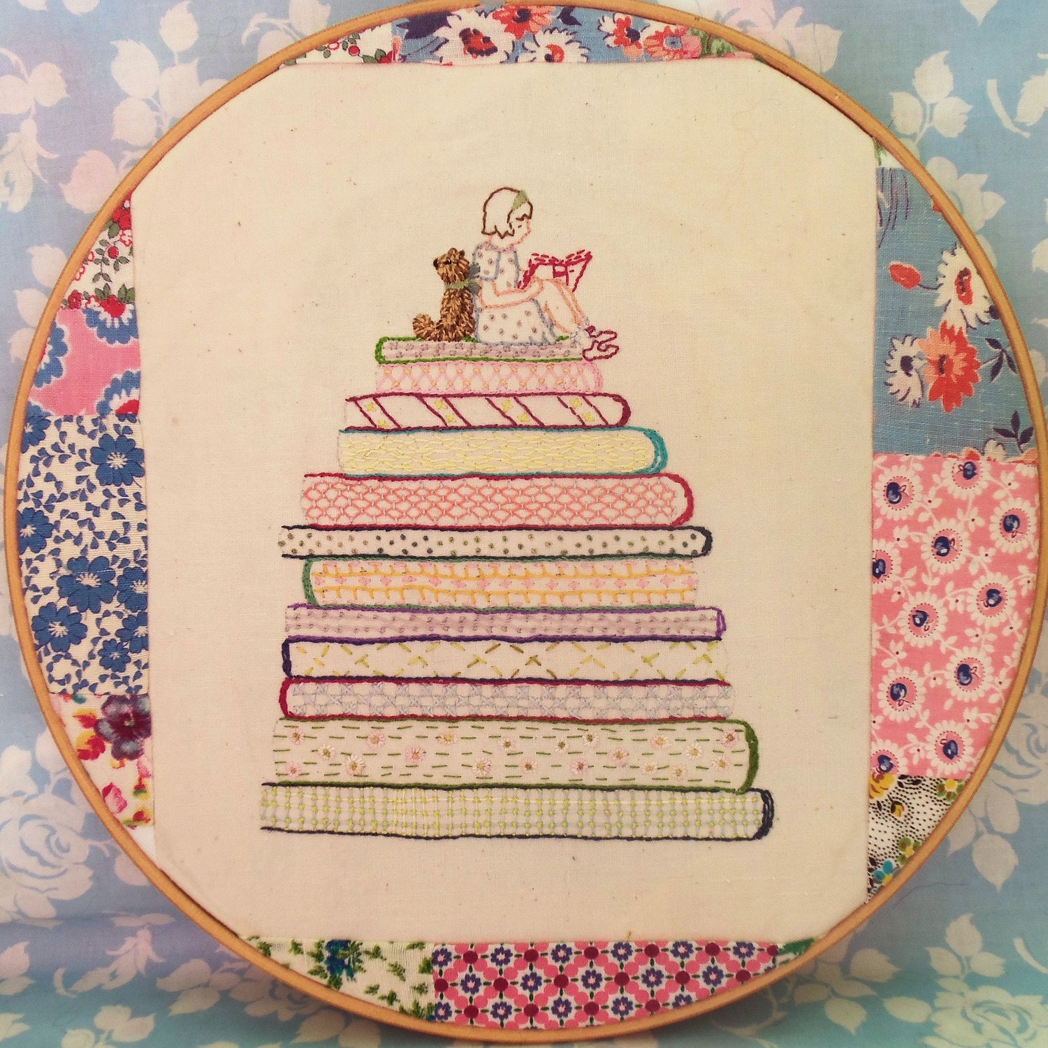 Rosie & Bear: A Good Book pdf Embroidery Pattern
