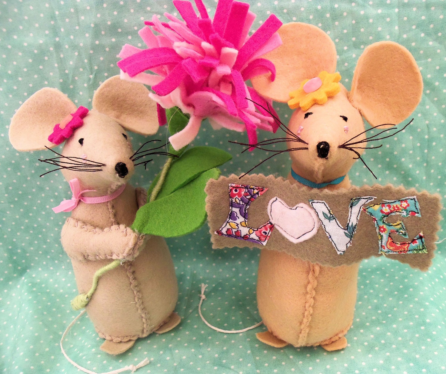 Two Lovely Mice Softie Pattern