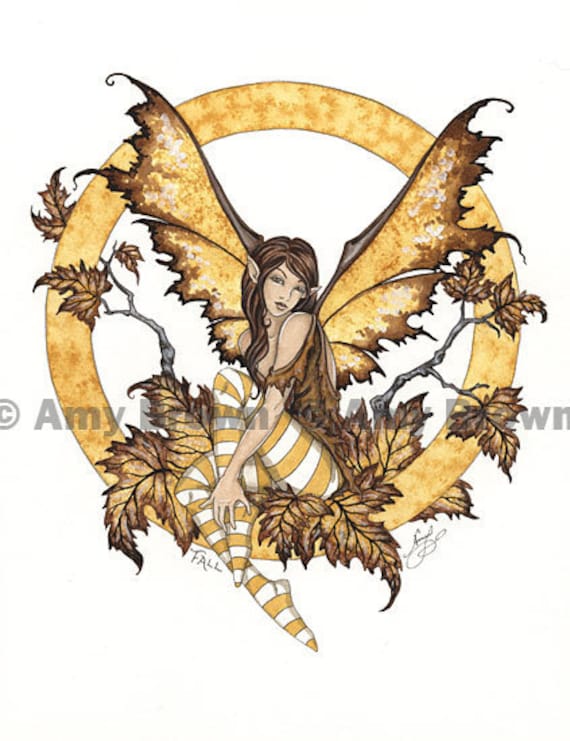 Fall fairy PRINT by Amy Brown