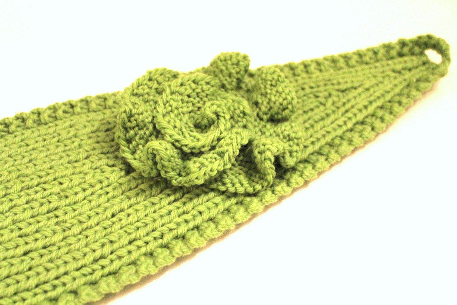 PATTERN - Knitting Pattern Headband with Crochet Or Knitted Flower