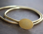 Skinny Gold Coil Belt - XS