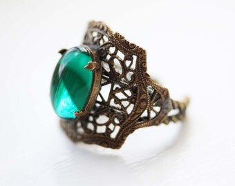 Green Shield Ring