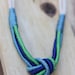 Rope Knot Necklace - Blues and Greens