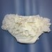 Sassy Fancy Ruffle Panty, Sweet Ruffle Pants, Ruffle Bloomers, Fancy Pants, Handmade Sassy Britches Ivory Photo Prop