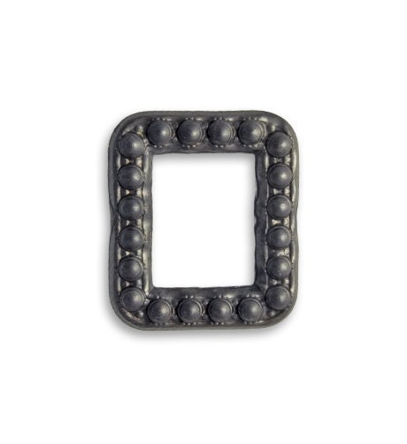 4 Pieces Marcasite Frame Decorivet by Vintaj Item ADV018 Arte Metal Grey