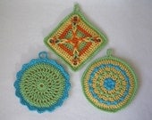 Colorful Pot Holder Set Crochet Pattern