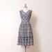 1950s Dress - Folk Print Full Skirt Party Dress