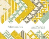 Afternoon Tea digital paper pack for scrapbooking DP074 instant download