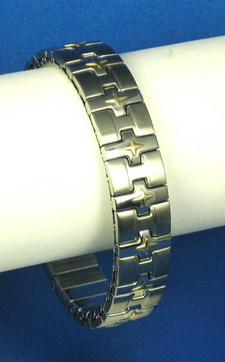 Milor Italy Stainless Steel and 18kt Gold Bracelet