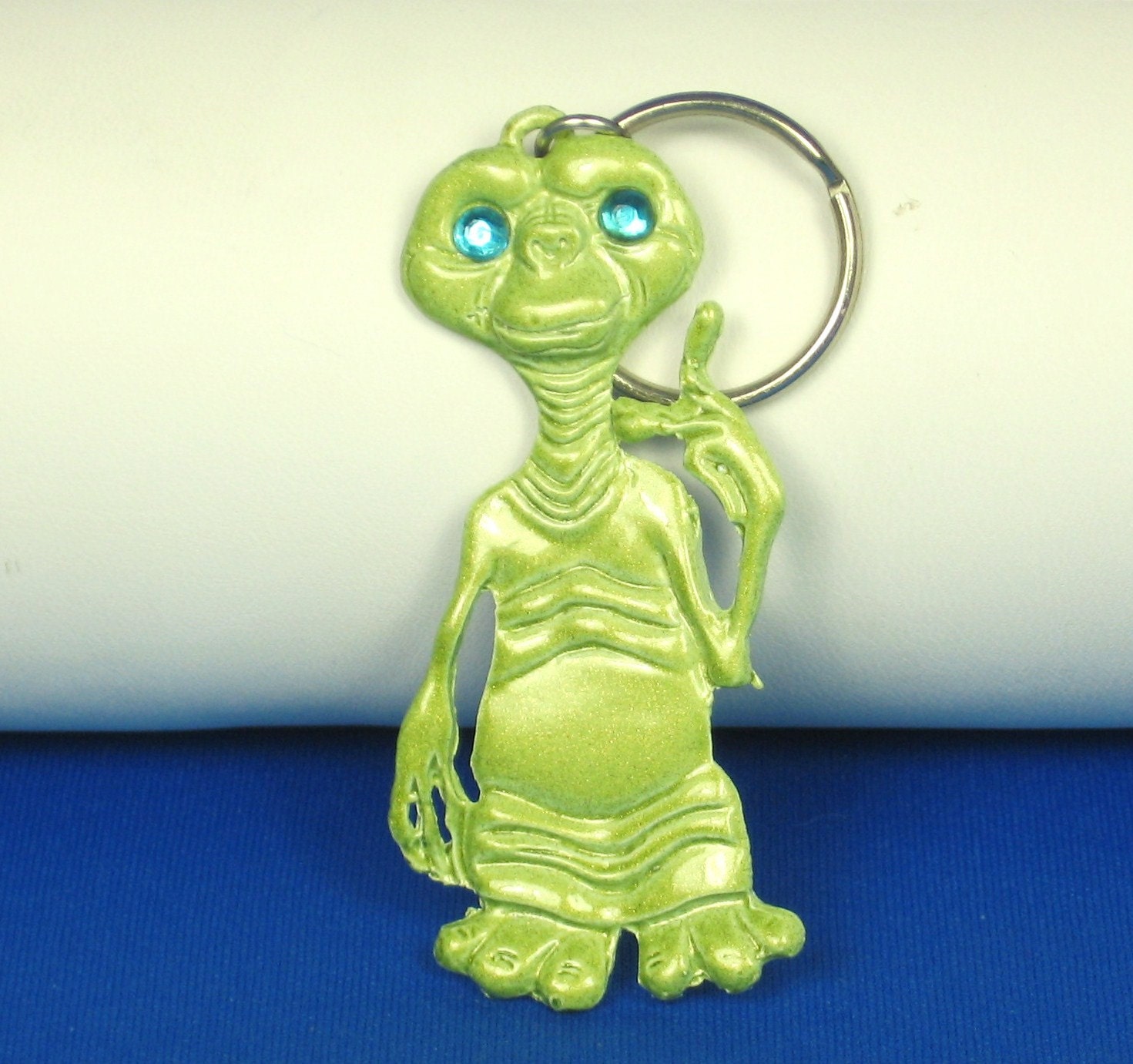1980s E.T. Extra Terrestrial Memorabilia Enamel Key Chain