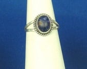 Vintage Nakai Navajo 925 Sterling and Lapis Ring