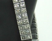 Vintage Art Deco Style Signed Sterling Buckle Bracelet
