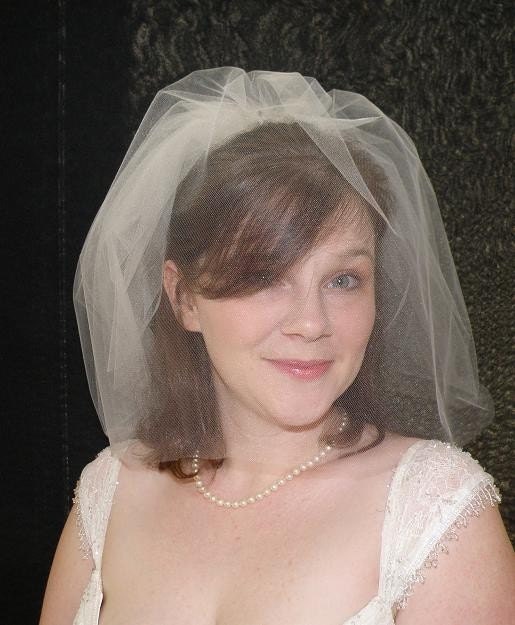Wedding veil - Tiny Double Blusher Veil