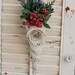Holiday Paper Cone with Preserved Greens and Berries