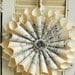 Sheet Music Wreath / Paper Wreath / Vintage Sheet Music / Paper Rose  / Vintage Wedding