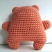 Amigurumi Crochet Salmon Teddy Bear Plush Toy