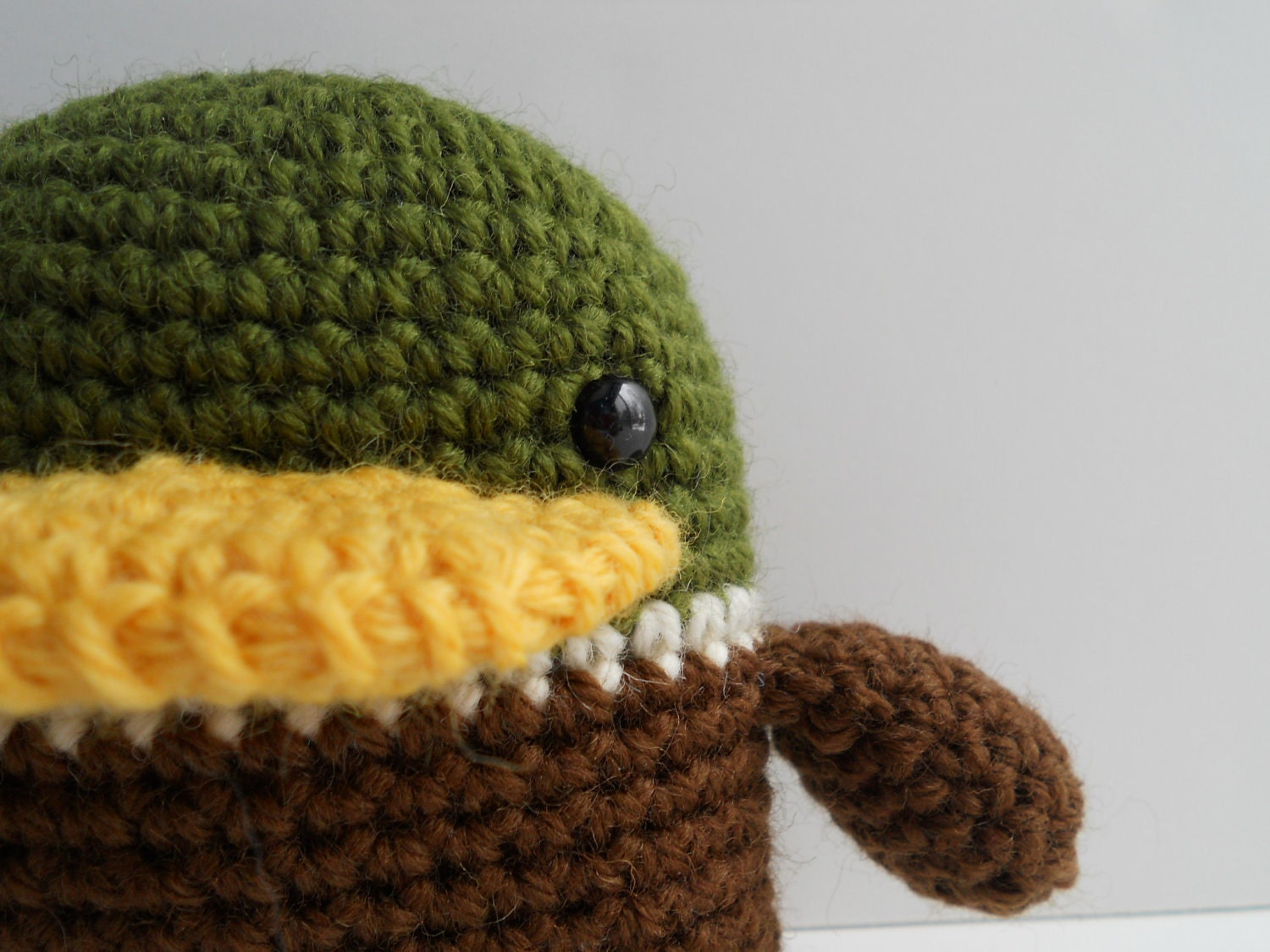 Amigurumi Crochet Mallard Duck Plush Toy