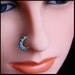 Turquoise and Sterling Catchless / Seamless Nose Ring - CUSTOMIZE