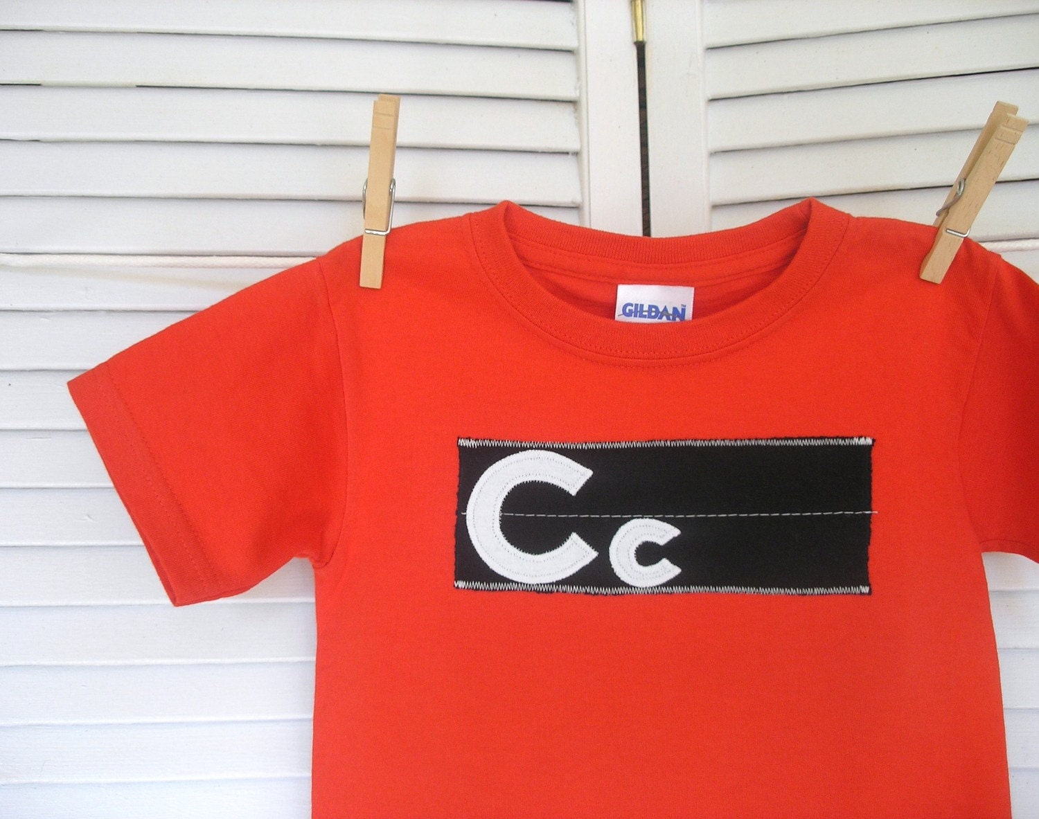 Red Retro Monogram Shirt