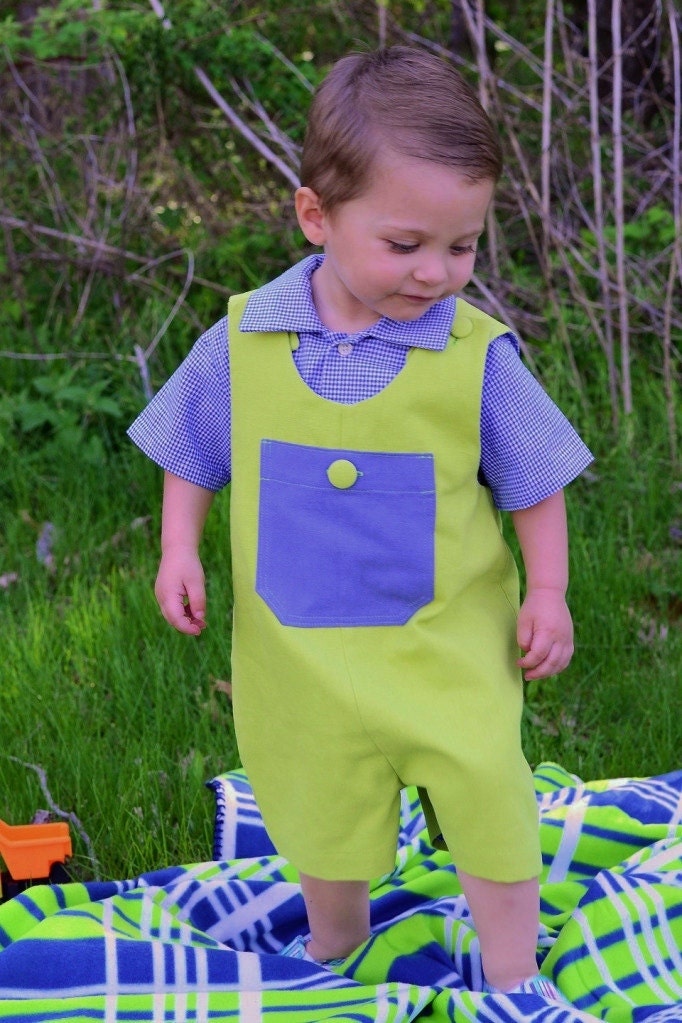 Blue Green Romper