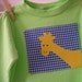 Kiwi Green Shirt with Giraffe Applique