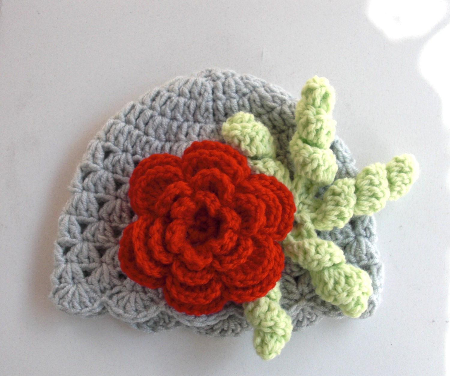 Spring easter hat Crochet hat - Newborn  baby   hat in silver Grey  fashion Children Clothing  Kids Hat   -photography props  baby girl