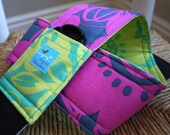 Camera Strap Aloha Blossoms Reversible Lens Cap Pocket