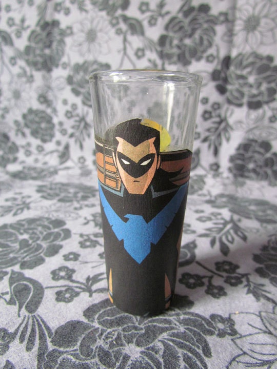 Nightwing and Robin Shot Glass