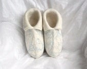 Felted slippers booties adult size Made to order