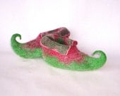 Felted wool kid's slippers, booties- Santa's Elves,Made to order