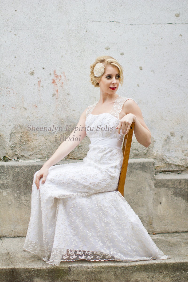 Vintage/Literature Inspired Bridal Wedding Dress by Sheena Espiritu Solis