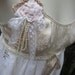 shabby chic.. vintage Kitty.. batternburg, crochet, roses, lace, cami dress.. ooak.. MEDIUM