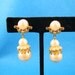Pearl Drop Earrings - Vintage Dangly Screw Back