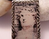 Transfer Polymer Clay Necklace Statue
