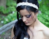 Julietta romantic bridal rhinestone ribbon headband