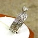 Custom Built Round Diamond Engagement Ring in 14K White Gold with Scrolls and 4 Prong Setting