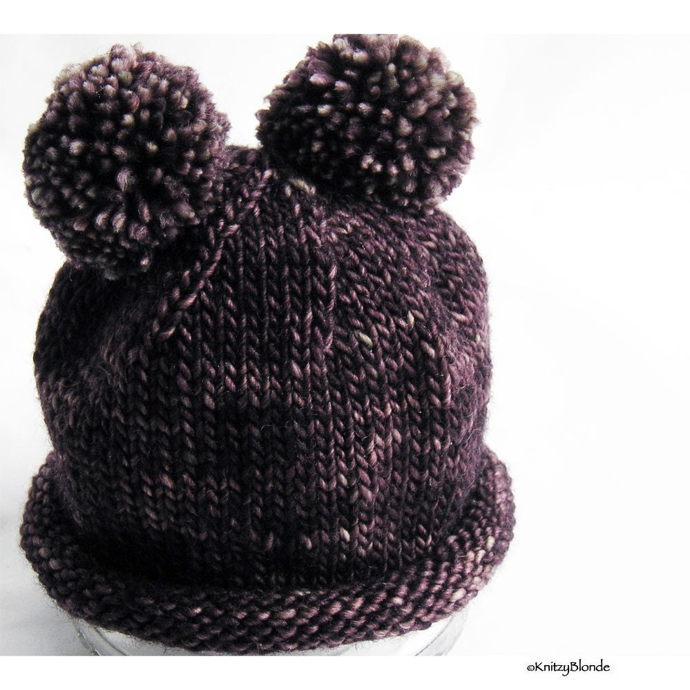 Baby Hat, Little Brown Bear, Photographers Photo Prop, Made to Order, Custom Size