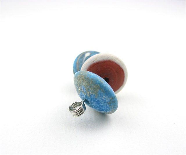 Glass lampwork disc set / Southwest Textures Series