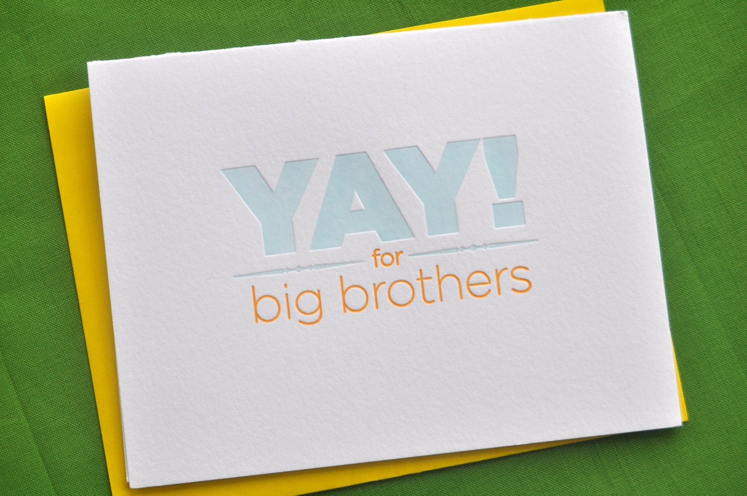 Yay For Big Brothers Card