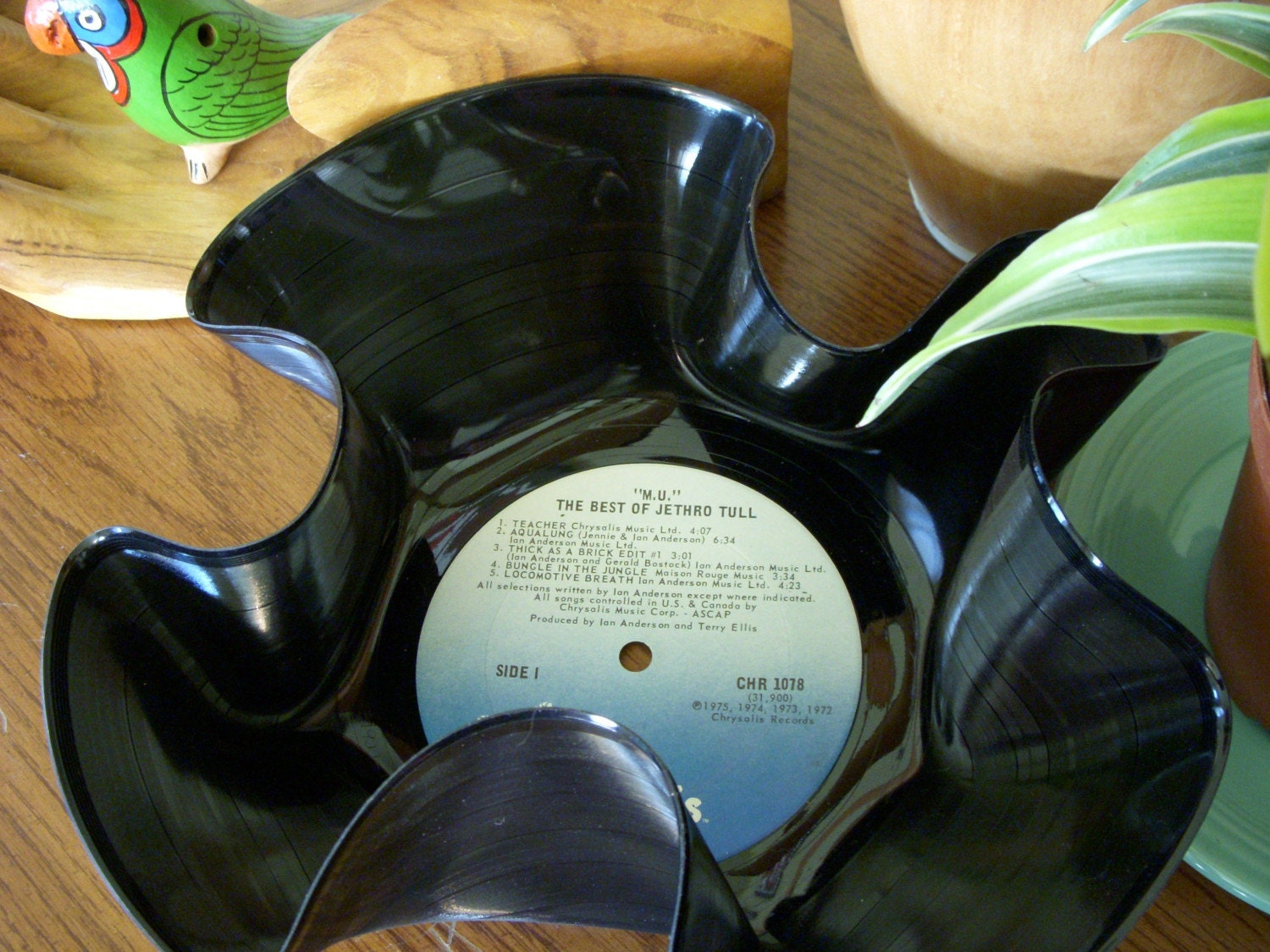 Jethro Tull Vinyl Record Bowl